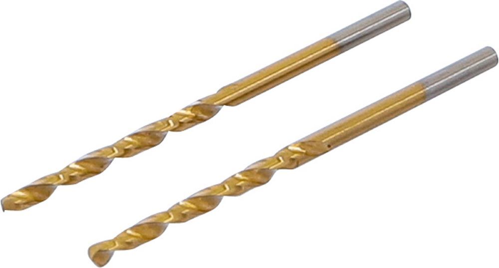 BGS Spiralbohrer HSS-G titan-nitriert 2,5 mm 2-tlg. Produktbild BGS Spiralbohrer HSS-G titan-nitriert 2,5 mm 2-tlg.
