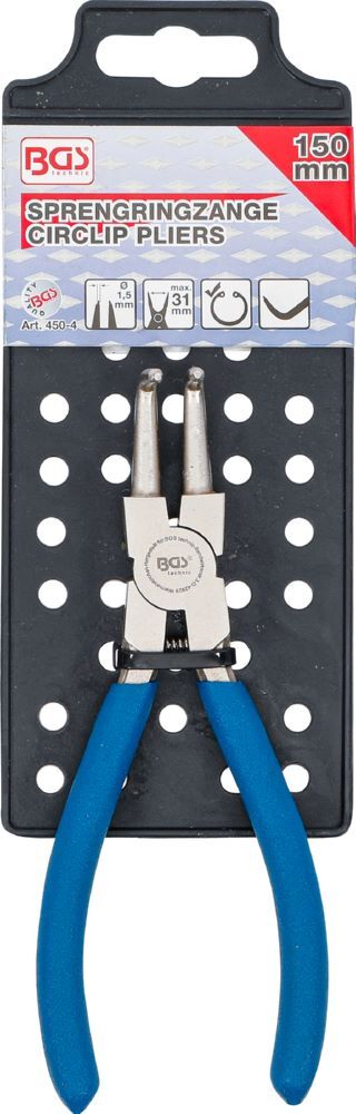 BGS Sprengringzange abgewinkelt für Innensprengringe 150 mm Produktbild BGS Sprengringzange abgewinkelt für Innensprengringe 150 mm bild 5