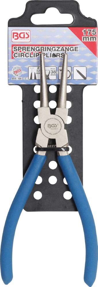 BGS Sprengringzange gerade für Innensprengringe 175 mm Produktbild BGS Sprengringzange gerade für Innensprengringe 175 mm bild 4