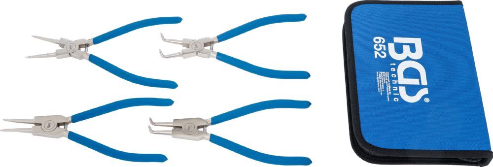 BGS Sprengringzangen Satz 250 mm 4 teilig Blau Produktbild BGS Sprengringzangen Satz 250 mm 4 teilig Blau