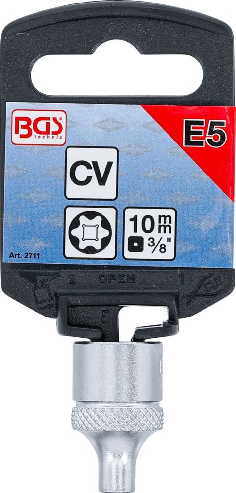 Produktbild Steckschlüssel Einsatz E-Profil Innenvierkant 3/8 Zoll E5 bild 4