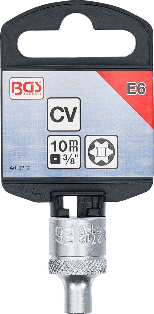 Produktbild Steckschlüssel Einsatz E-Profil Innenvierkant 3/8 Zoll E6 bild 3