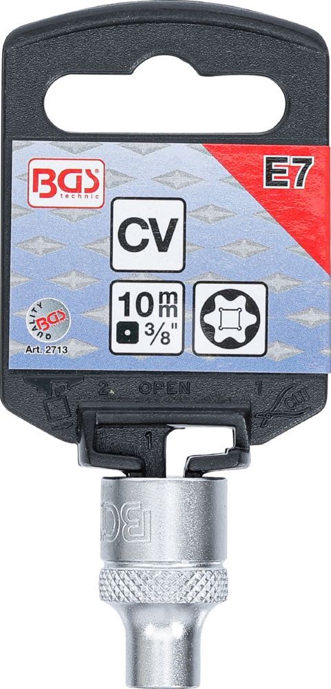 Produktbild Steckschlüssel Einsatz E-Profil Innenvierkant 3/8 Zoll E7 bild 3