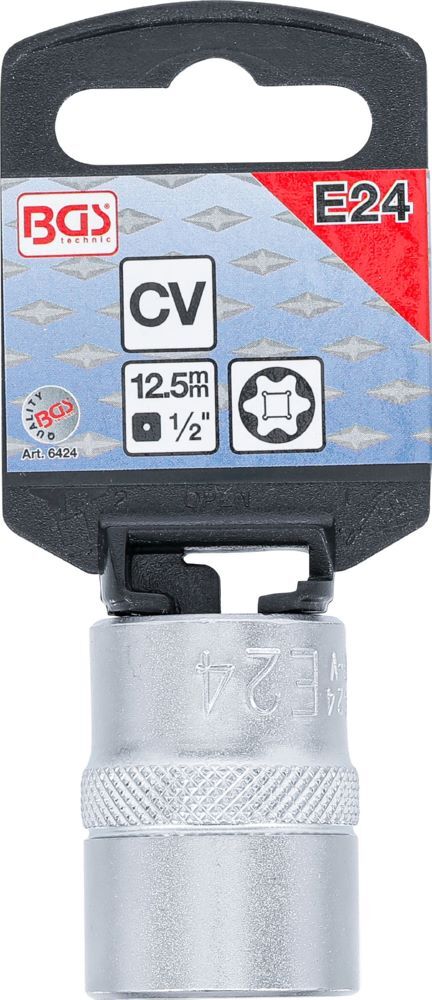 Produktbild Steckschlüssel Einsatz E-Profil Antrieb Innenvierkant 1/2 Zoll E24 bild 3