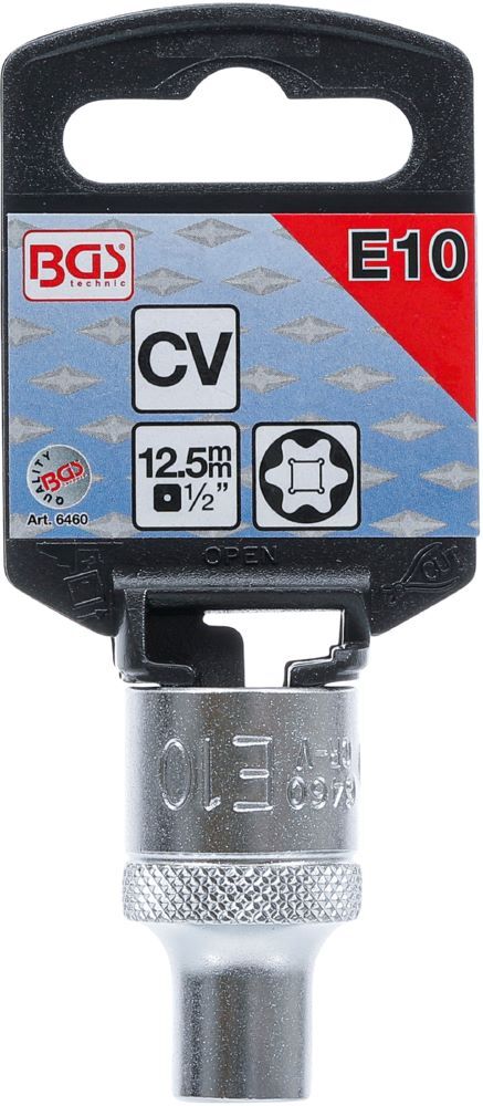 Produktbild Steckschlüssel Einsatz E-Profil Antrieb Innenvierkant 1/2 Zoll E10 bild 3