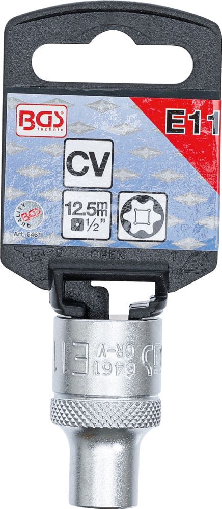 Produktbild Steckschlüssel Einsatz E-Profil Antrieb Innenvierkant 1/2 Zoll E11 bild 3