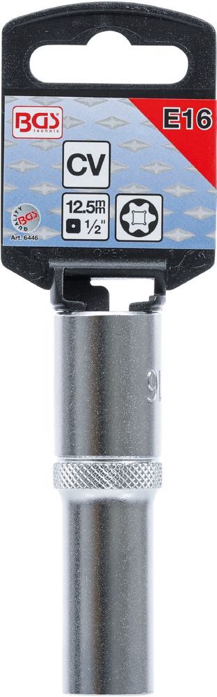 Produktbild Steckschlüssel Einsatz E-Profil tief Antrieb Innenvierkant 1/2 Zoll E16 bild 3