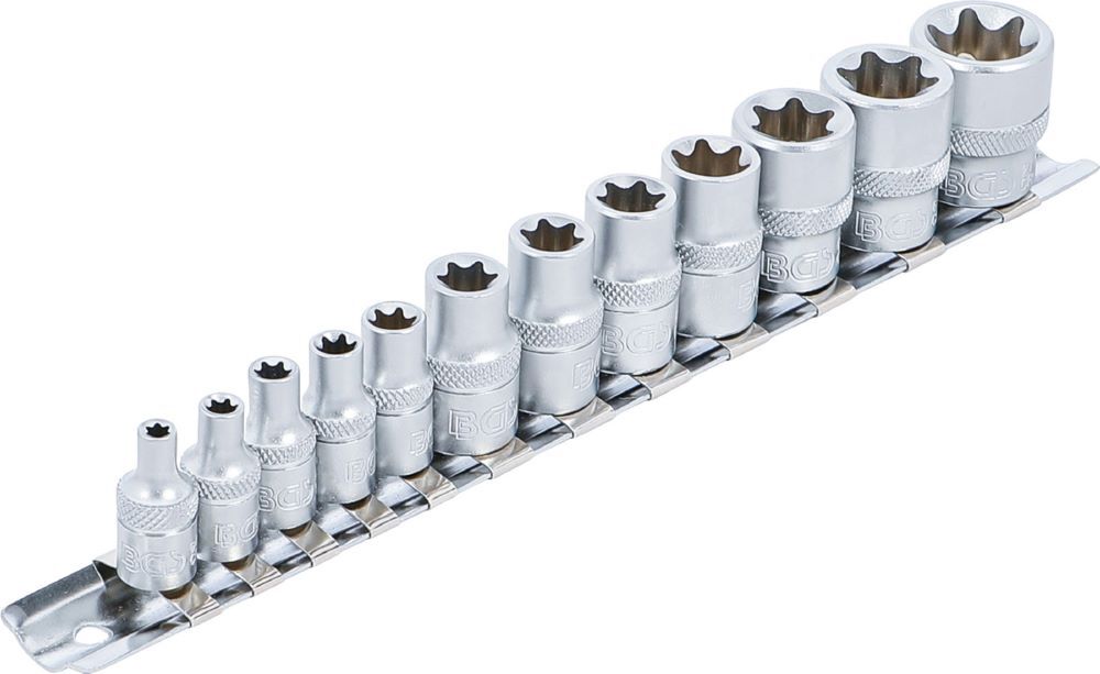 Produktbild Steckschlüssel Einsatz Satz E-Profil E4-E20 12 teilig bild 2