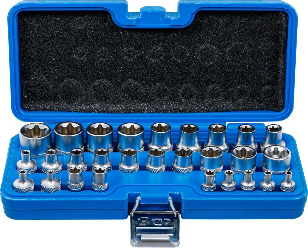 Produktbild BGS Steckschlüssel Einsatz Satz E-Profil E4-E24 28 teilig