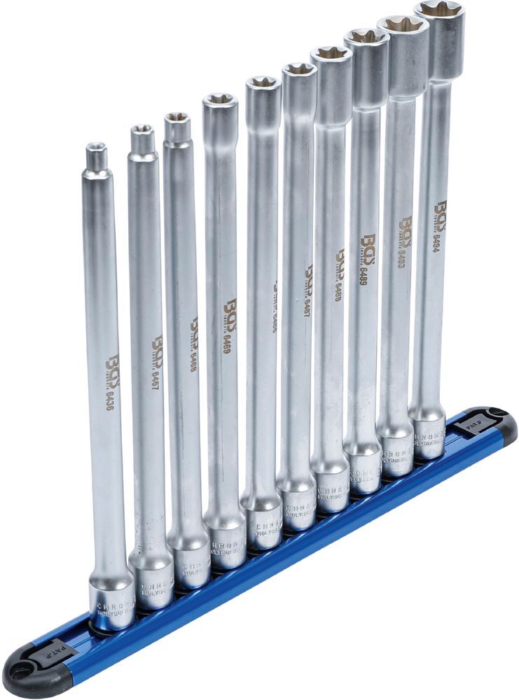 Produktbild BGS Steckschlüssel Einsatz Satz E-Profil XXL Innenvierkant 3/8 Zoll 10 teilig