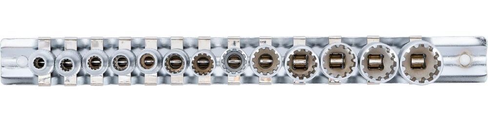 Produktbild Steckschlüssel Einsatz Satz Gear Lock Innenvierkant 1/4 Zoll 13 teilig bild 3