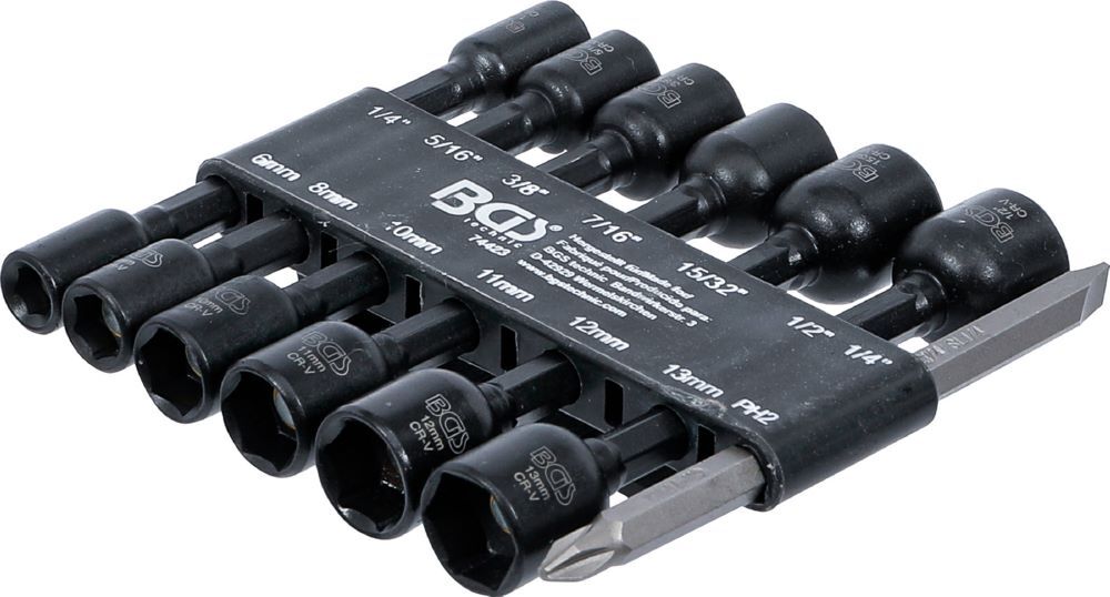 Produktbild BGS Steckschlüssel Einsatz Satz Sechskant Außensechskant 1/4 Zoll 14 teilig