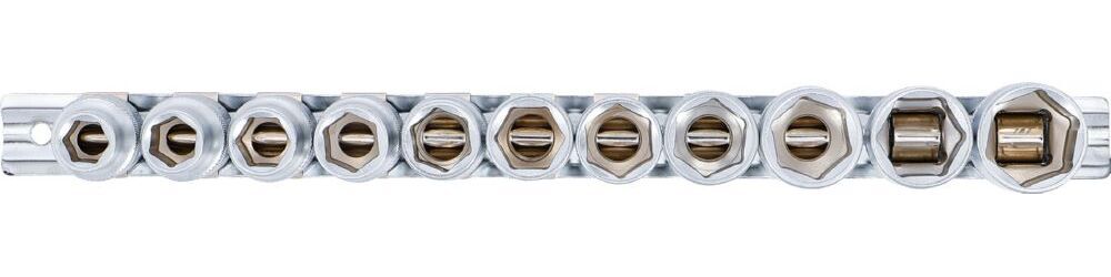 Produktbild Steckschlüssel Einsatz Satz Sechskant Innenvierkant 1/2 Zoll 10-21 mm bild 3