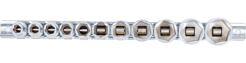 Produktbild Steckschlüssel Einsatz Satz Sechskant Innenvierkant 3/8 Zoll 11 teilig bild 3