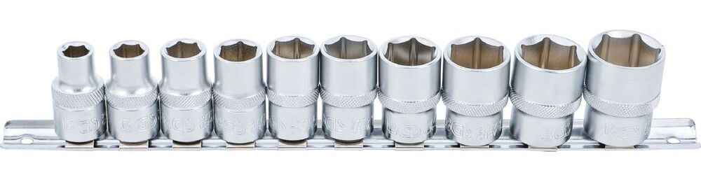 Produktbild BGS Steckschlüssel Einsatz Satz Sechskant Antrieb Innenvierkant 1/2 Zoll 10 teilig