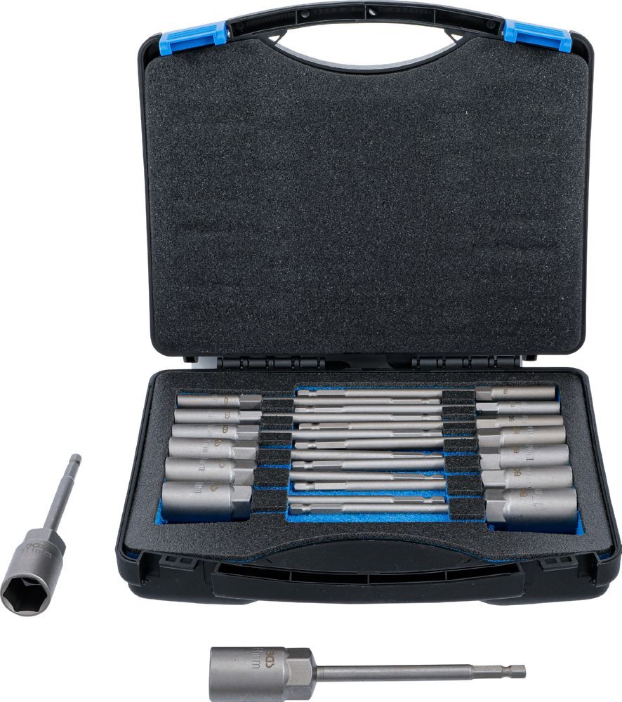 Produktbild BGS Steckschlüssel Einsatz Satz Sechskant extra lang 5,5-19 mm 15 teilig