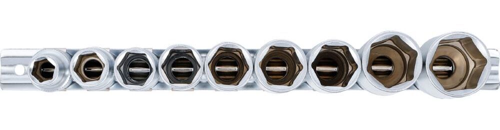 Produktbild Steckschlüssel Einsatz Satz Sechskant tief Innenvierkant 1/2 Zoll 10-24 mm bild 3