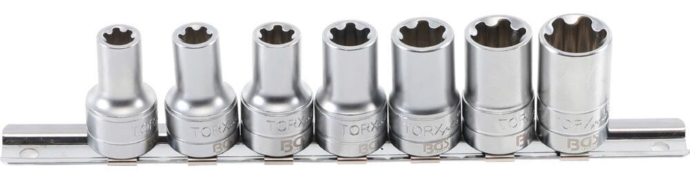 Produktbild BGS Steckschlüssel Einsatz Satz T-Profil Plus Innenvierkant 3/8 Zoll 7 teilig