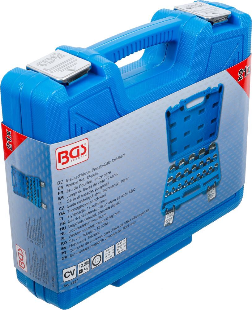 Produktbild Steckschlüssel Einsatz Satz Zwölfkant Innenvierkant 1/2 Zoll 8-36 mm bild 6