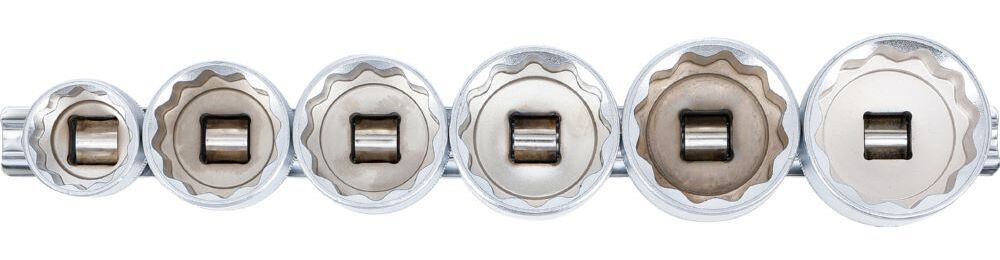 Produktbild Steckschlüssel Einsatz Satz Zwölfkant Innenvierkant 1/2 Zoll 24-38 mm 6 teilig bild 3