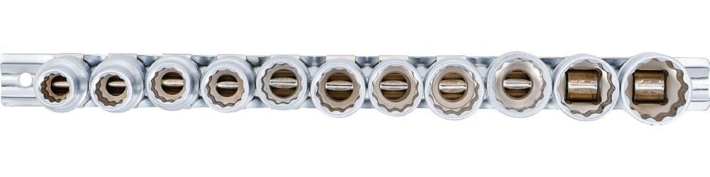 Produktbild Steckschlüssel Einsatz Satz Zwölfkant Innenvierkant 1/2 Zoll 10-21 mm 11 teilig bild 3