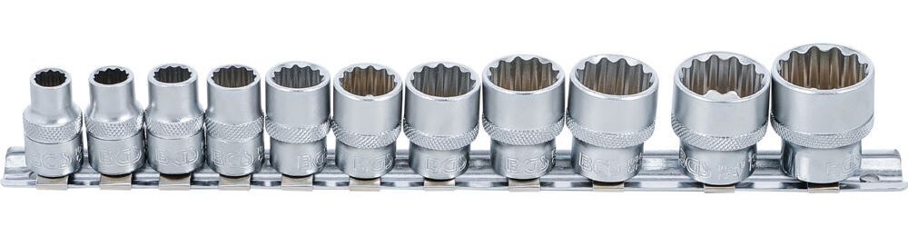 Produktbild BGS Steckschlüssel Einsatz Satz Zwölfkant Innenvierkant 3/8 Zoll 11 teilig