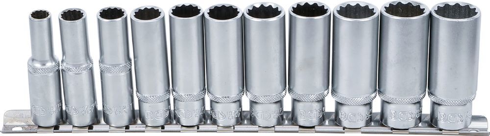 Produktbild BGS Steckschlüssel Einsatz Satz Zwölfkant tief Innenvierkant 3/8 Zoll 11 teilig