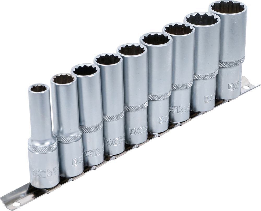 Produktbild Steckschlüssel Einsatz Satz Zwölfkant tief Innenvierkant 1/2 Zoll 10-24 mm bild 2