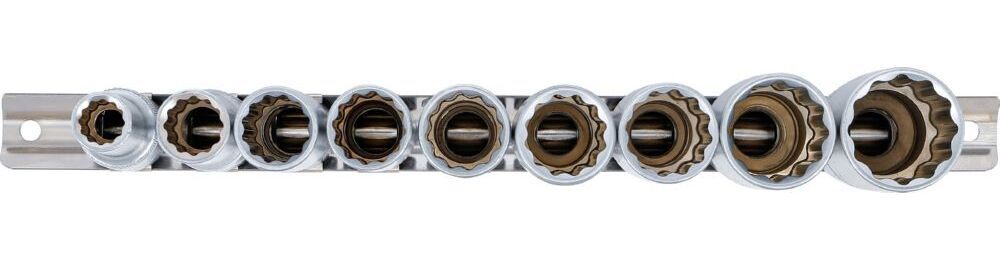 Produktbild Steckschlüssel Einsatz Satz Zwölfkant tief Innenvierkant 1/2 Zoll 10-24 mm bild 3