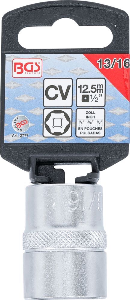 Produktbild Steckschlüssel Einsatz 13/16 Zoll Sechskant Antrieb Innenvierkant 1/2 Zoll bild 3