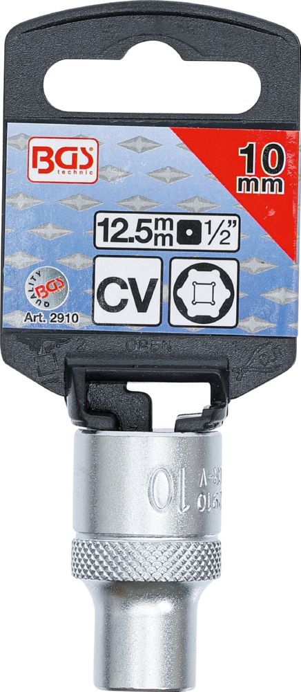 Produktbild Steckschlüssel Einsatz Sechskant Antrieb Innenvierkant 1/2 Zoll 10 mm bild 2