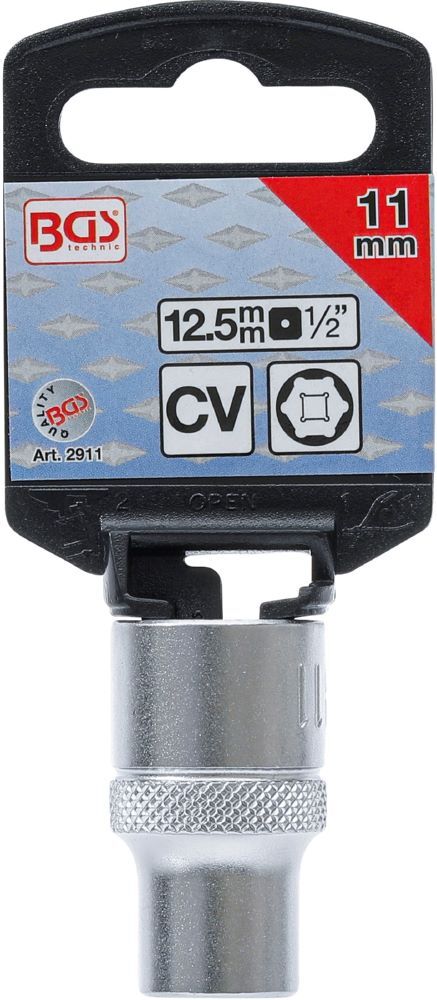 Produktbild Steckschlüssel Einsatz Sechskant Antrieb Innenvierkant 1/2 Zoll 11 mm bild 3