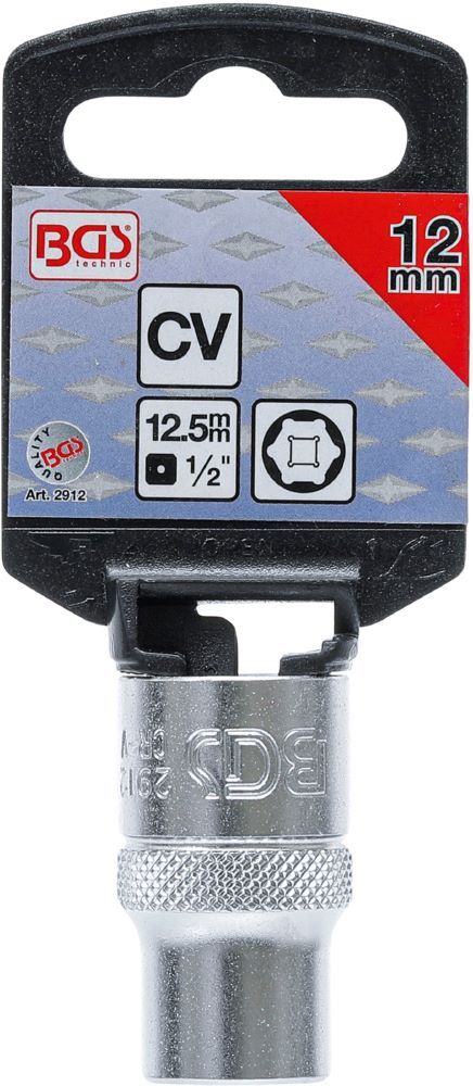 Produktbild Steckschlüssel Einsatz Sechskant Antrieb Innenvierkant 1/2 Zoll 12 mm bild 3