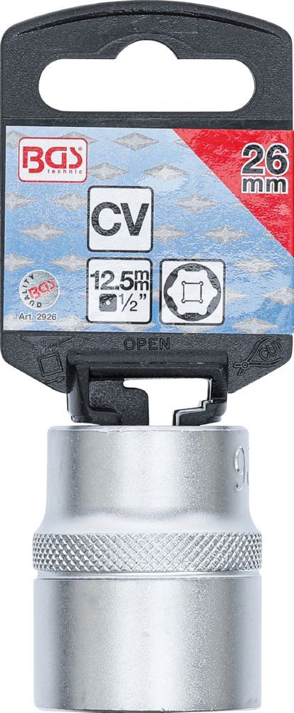 Produktbild Steckschlüssel Einsatz Sechskant Antrieb Innenvierkant 1/2 Zoll 26 mm bild 3