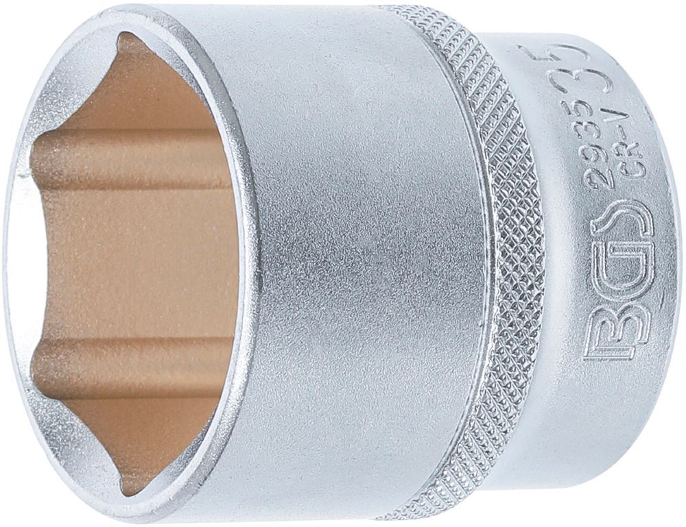 Produktbild BGS Steckschlüssel Einsatz Sechskant Antrieb Innenvierkant 1/2 Zoll 35 mm