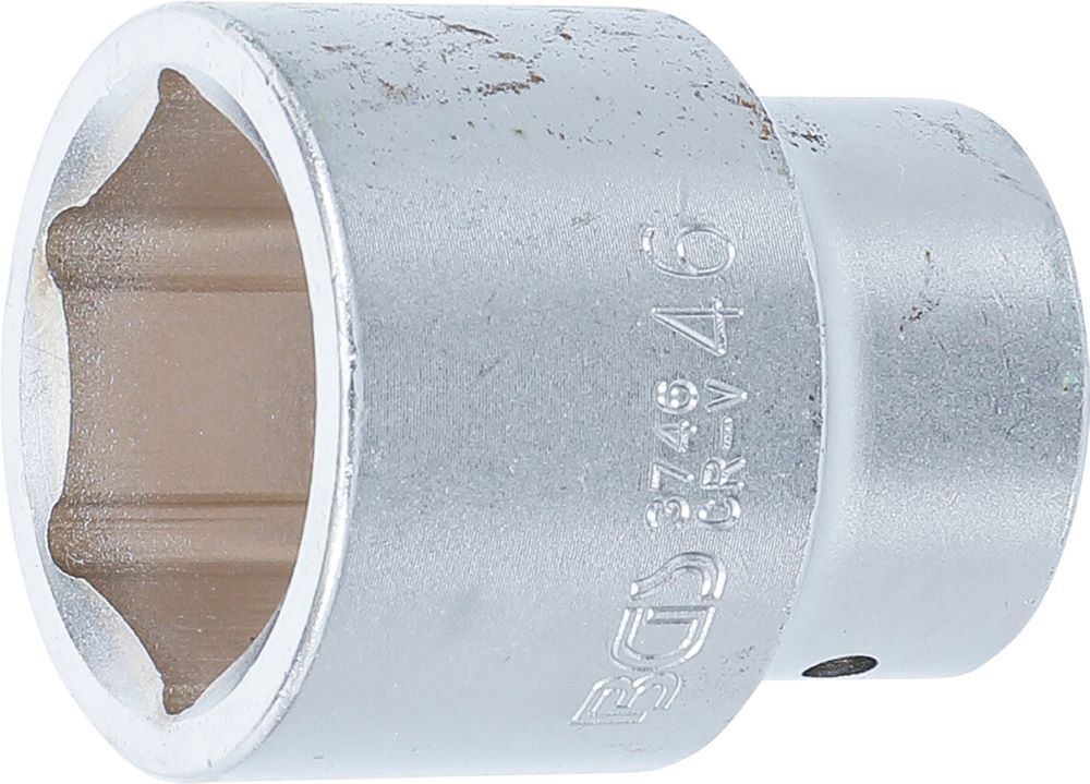 Produktbild BGS Steckschlüssel Einsatz Sechskant Antrieb Innenvierkant 1 Zoll 46 mm