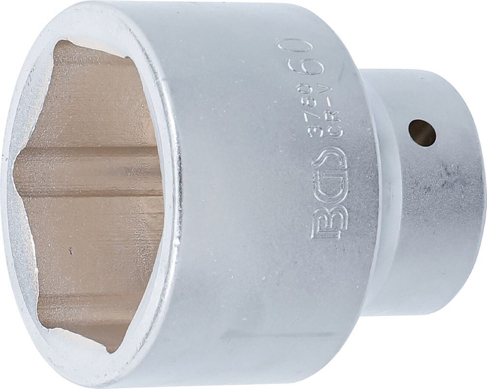 Produktbild BGS Steckschlüssel Einsatz Sechskant Antrieb Innenvierkant 1 Zoll 60 mm