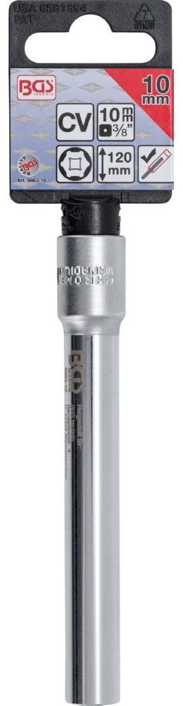 Produktbild Steckschlüssel Einsatz Sechskant extra tief Innenvierkant 3/8 Zoll 10 mm bild 2