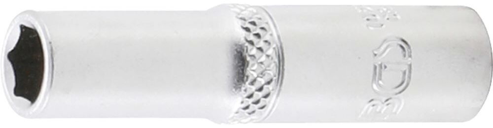 BGS Steckschlüssel Einsatz 7 mm Sechskant tief Antrieb Innenvierkant 6,3 mm Produktbild BGS Steckschlüssel Einsatz 7 mm Sechskant tief Antrieb Innenvierkant 6,3 mm