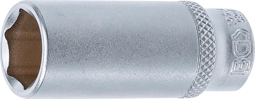 BGS Steckschlüssel Einsatz 14 mm Sechskant tief Antrieb Innenvierkant 6,3 mm Produktbild BGS Steckschlüssel Einsatz 14 mm Sechskant tief Antrieb Innenvierkant 6,3 mm