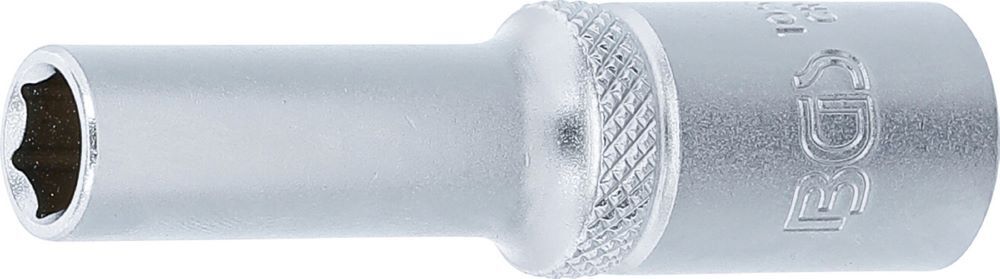 BGS Steckschlüssel Einsatz 8 mm Sechskant tief Antrieb Innenvierkant 10 mm Produktbild BGS Steckschlüssel Einsatz 8 mm Sechskant tief Antrieb Innenvierkant 10 mm