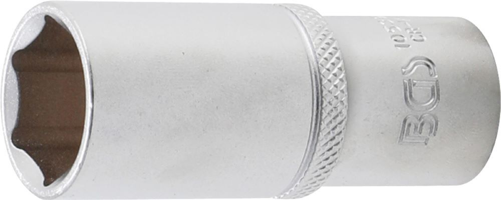 BGS Steckschlüssel Einsatz 19 mm Sechskant tief Antrieb Innenvierkant 10 mm Produktbild BGS Steckschlüssel Einsatz 19 mm Sechskant tief Antrieb Innenvierkant 10 mm