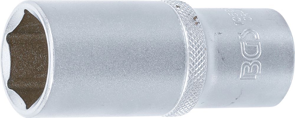 BGS Steckschlüssel Einsatz 23 mm Sechskant tief Antrieb Innenvierkant 12,5 mm Produktbild BGS Steckschlüssel Einsatz 23 mm Sechskant tief Antrieb Innenvierkant 12,5 mm