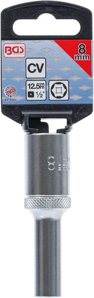 Produktbild Steckschlüssel Einsatz Sechskant tief Antrieb Innenvierkant 1/2 Zoll 8 mm bild 3