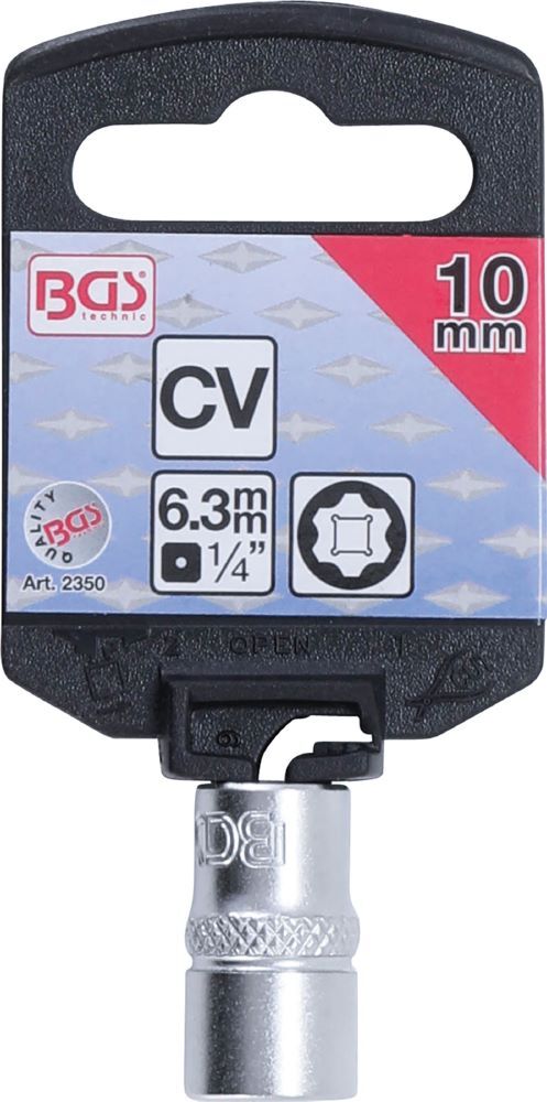 Produktbild Steckschlüssel Einsatz Super Lock Innenvierkant 1/4 Zoll 10 mm bild 2