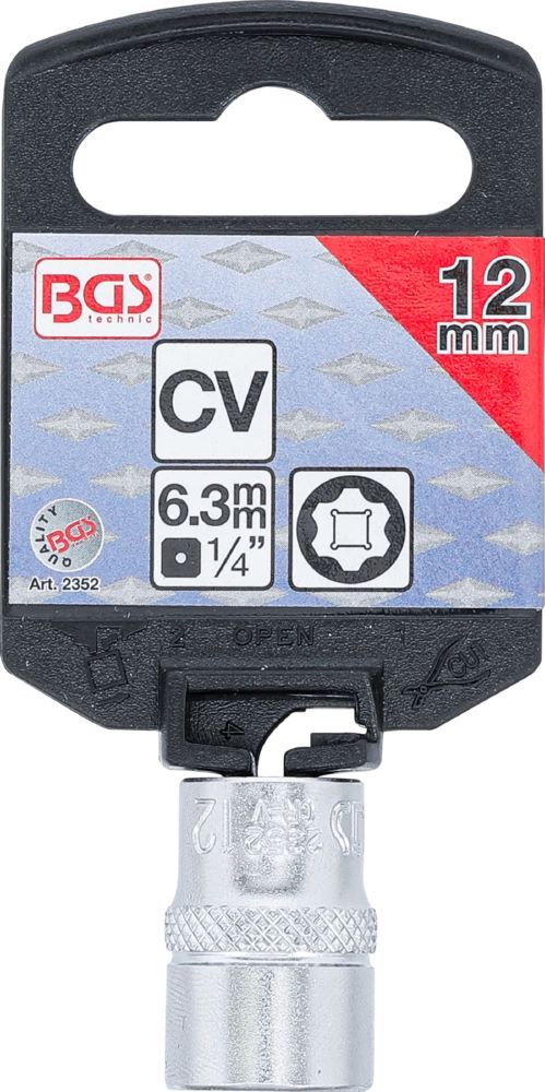 Produktbild Steckschlüssel Einsatz Super Lock Innenvierkant 1/4 Zoll 12 mm bild 3