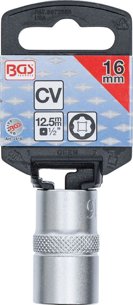 Produktbild Steckschlüssel Einsatz Super Lock Innenvierkant 1/2 Zoll 16 mm bild 3