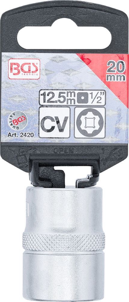 Produktbild Steckschlüssel Einsatz Super Lock Innenvierkant 1/2 Zoll 20 mm bild 3