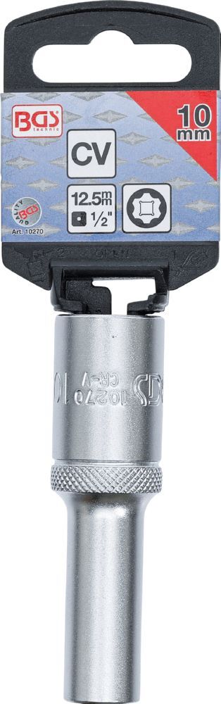 BGS Steckschlüssel Einsatz 10 mm Super Lock Antrieb Innenvierkant 12,5 mm 1/2 Zoll BGS Steckschlüssel Einsatz 10 mm Super Lock Antrieb Innenvierkant 12,5 mm 1/2 Zoll