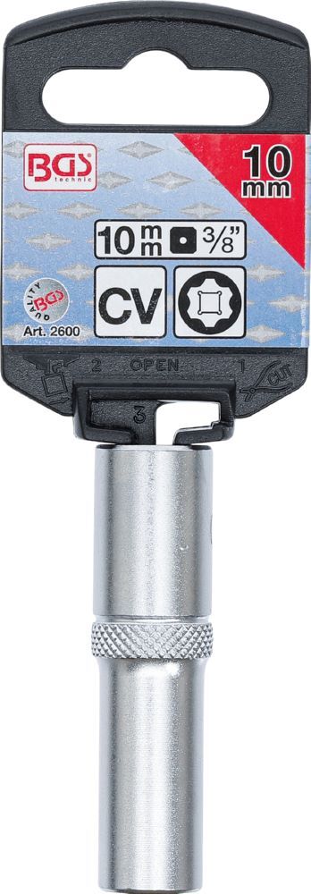 Produktbild Steckschlüssel Einsatz Super Lock tief Antrieb Innenvierkant 3/8 Zoll 10 mm bild 3